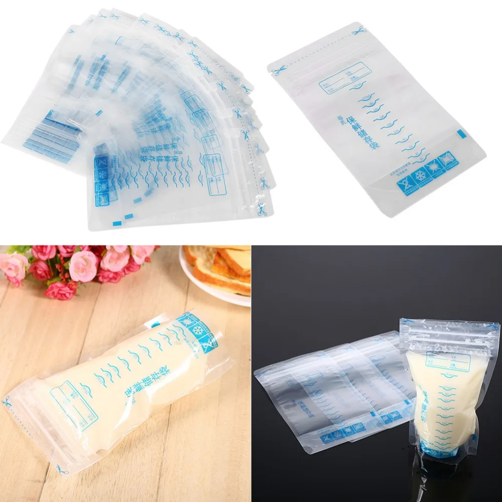 30Pcs /lot 250ml Baby Breast Milk Storage Bag Liquid Safe Food Storage