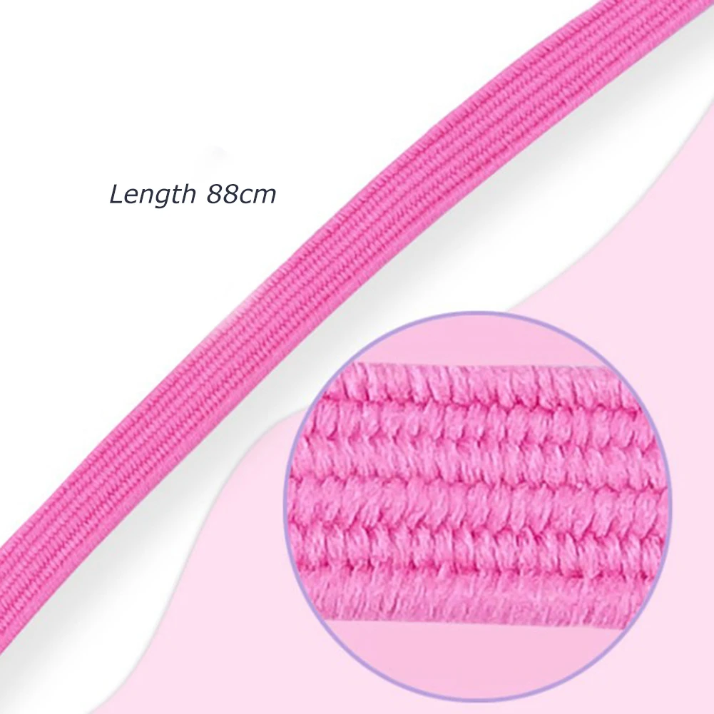 Fast Lazy Shoelace With Lock Fashion Elastic Band Lock Buckle New Lazy Shoelace Tie-free Casual 88CM Black Flat Sport Shoelace