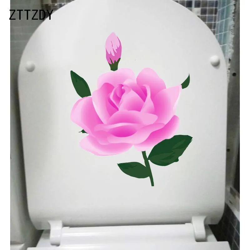 ZTTZDY 16 3*20 5 см Настенная Наклейка в виде розовых роз для спальни домашняя наклейка