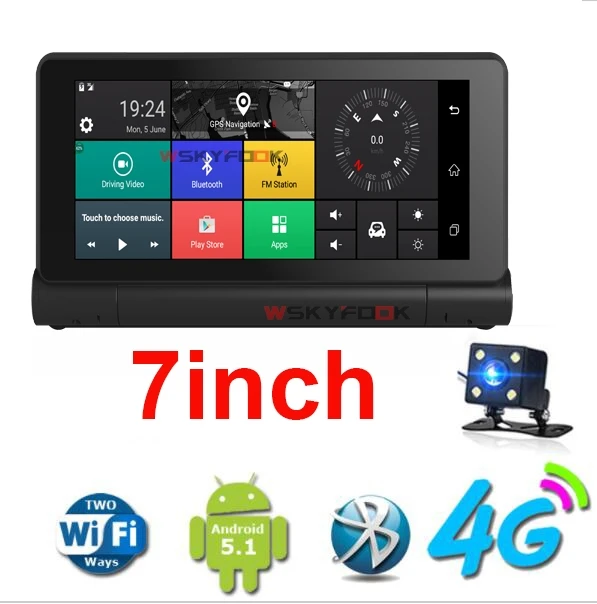 7inch 4G ADAS Remote Monitor font b Car b font DVR Camera Mirror font b GPS