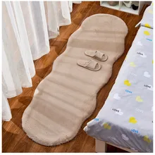 Модный мягкий rabbitskin небольшой ворсистый ковер искусственный белый меховой ковер лохматый Короткий волос сплошной мат гостиная сиденье коврик Домашний декор