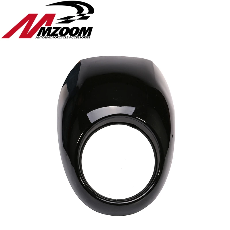Mzoom Черный фар Пластик спереди козырек обтекатель крутая маска рамка для 883 XL1200 Dyna