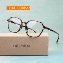 Toketorism дизайнерские полигональные очки, оправа с прозрачными линзами, женские оптические аксессуары 9042