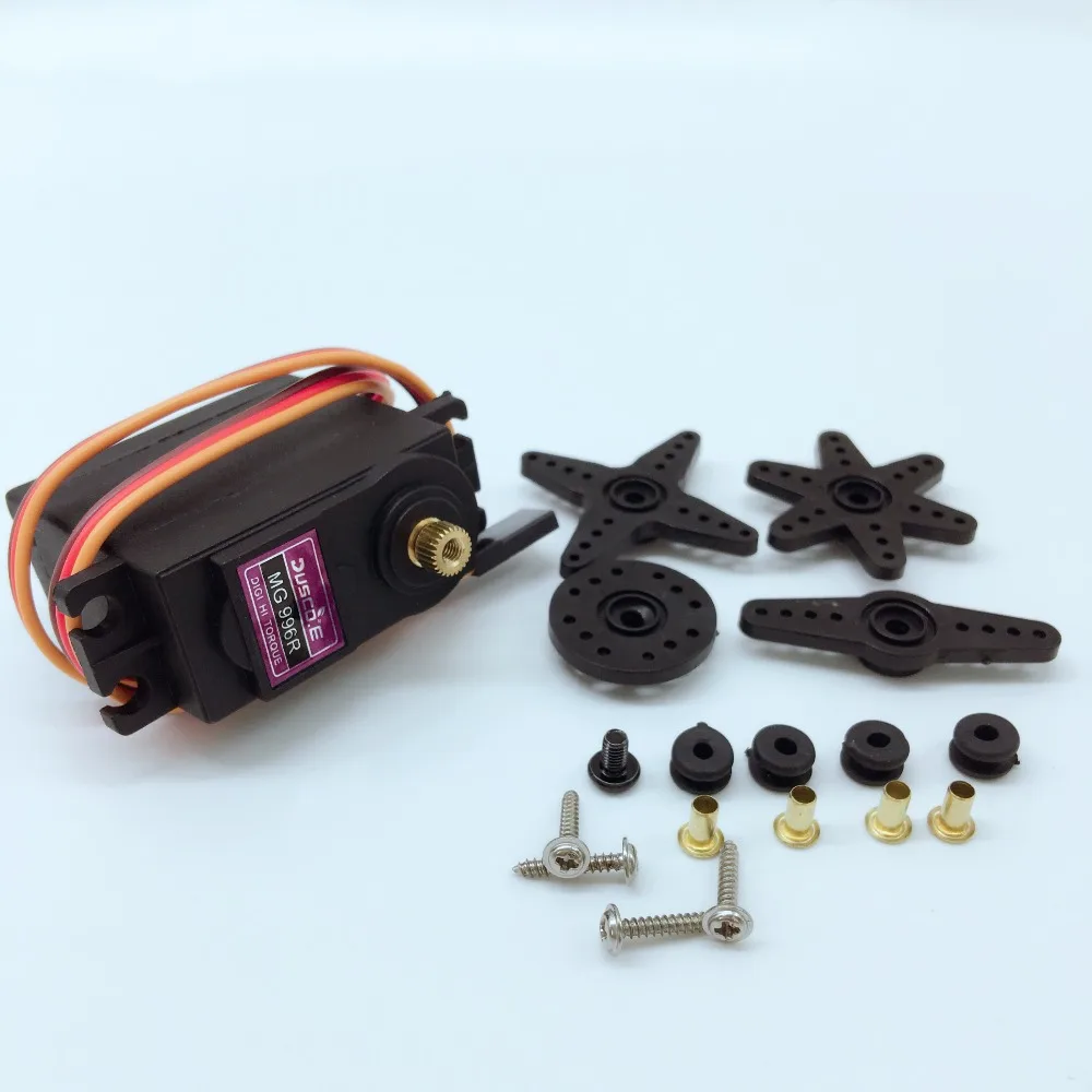 

Wholesale 5PCS MG996R Servos Metal Gear High Torque Digital Servo for CAR robot MG995 MG996 MG945 Free Shipping