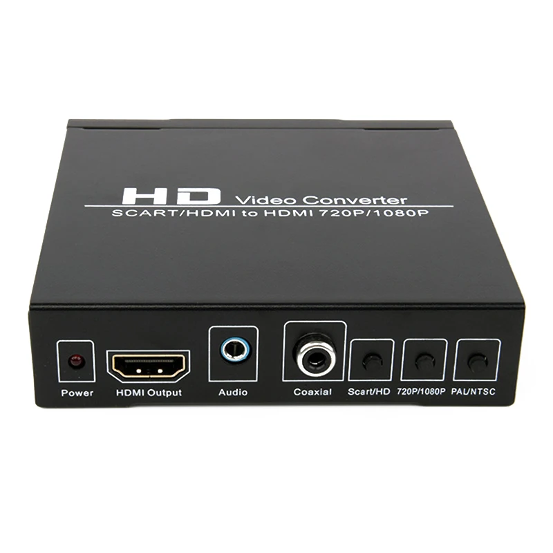  SCART al Convertitore di HDMI Full HD 1080 p Video Audio Converter HDTV Per XBox Spina di UE Upscal