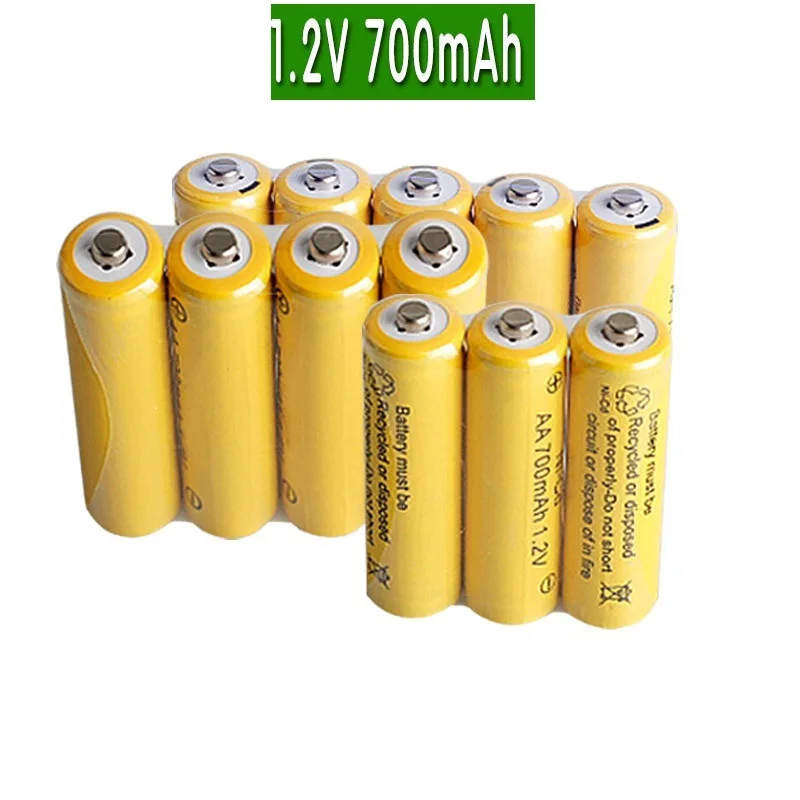 3 шт./лот AA батарея эффективная энергия перезаряжаемая 1,2 V 700mAh Ni-CD 2A нейтральная батарея для RC контроллер игрушки электронные