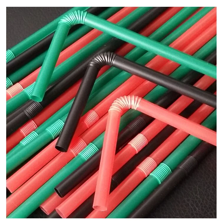 Buy 1500 X Colorful Cocktail Decor Plastic Long Straws