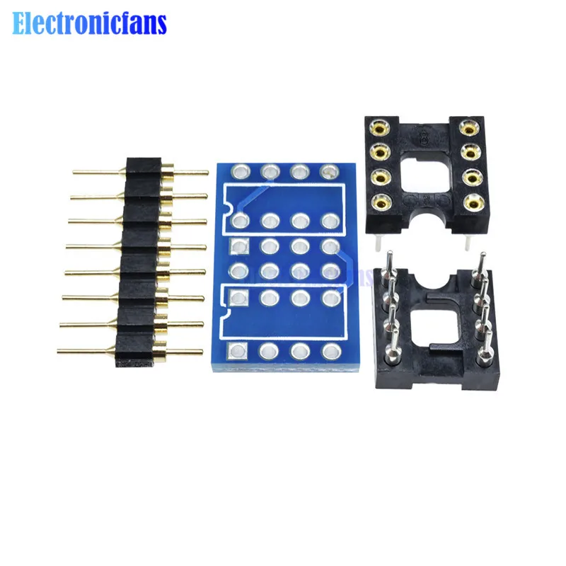 Двойной DIP8 К Mono Opamp PCB + Pin Socket для NE5532 OPA2132 OPA627 TL072 P07|dip8 socket|p p |