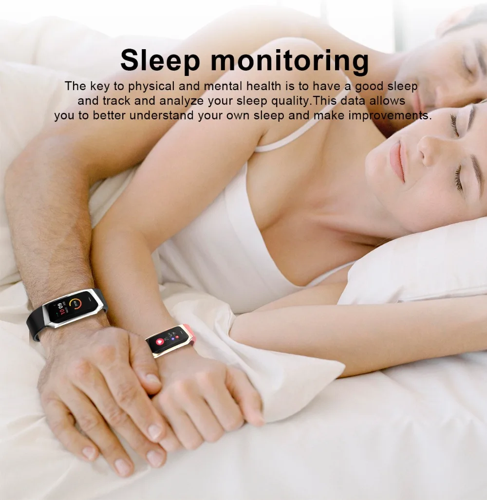 E18 Smart Bracelet Men IP67 Blood Pressure Heart Rate Monitor Sport Fitness Tracker Smart Watch Women Wristband Android iOS