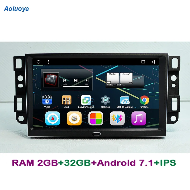 Aoluoya IPS RAM 2GB+32GB Android 7.1 CAR Radio DVD GPS Navigation For Chevrolet Epica Captiva Lova 2006-2011 Aveo Optra WIFI DAB |