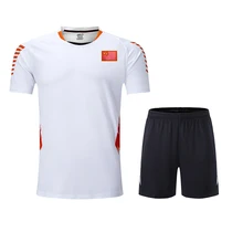 Китайский комплект для бадминтона для мужчин/женщин с флагом, спортивные настольные теннисные наборы, спортивные костюмы для мужчин, спортивная одежда для бадминтона