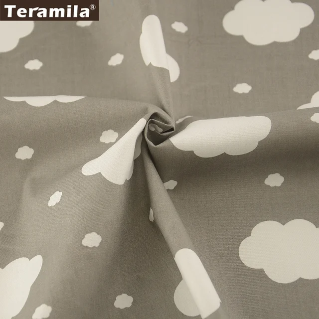 100% de tejido de algodón con diseño de nubes blancas, tela de algodón gris, Material para cuarto de tela asargada gruesa, retales para sábanas de cama, novedad de 2021 100% de tejido de algodón con diseño de nubes blancas, tela de algodón gris, Material para cuarto de tela asargada gruesa, retales para sábanas de cama, novedad de 2021