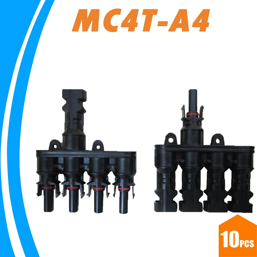 Y Type 4 branche f/&m panneau solaire PV Connecteur Fil de Câble 30 A 1000 V 1 paire pour MC4