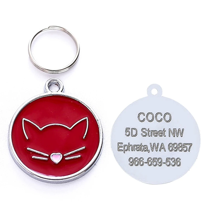 

Anti-lost Dog ID Tag Engraved Pet Cat Tags Name And Phone Number Dog ID Tags Dog Collar Accessories With Free Engrave