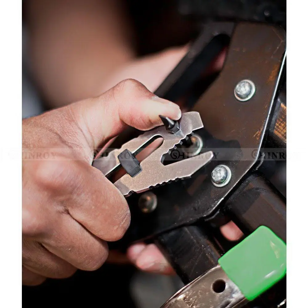 Multifunction piranha حيدة المسمار زجاجة فتاحة أدوات edc التخييم المعدات المقاوم للصدأ