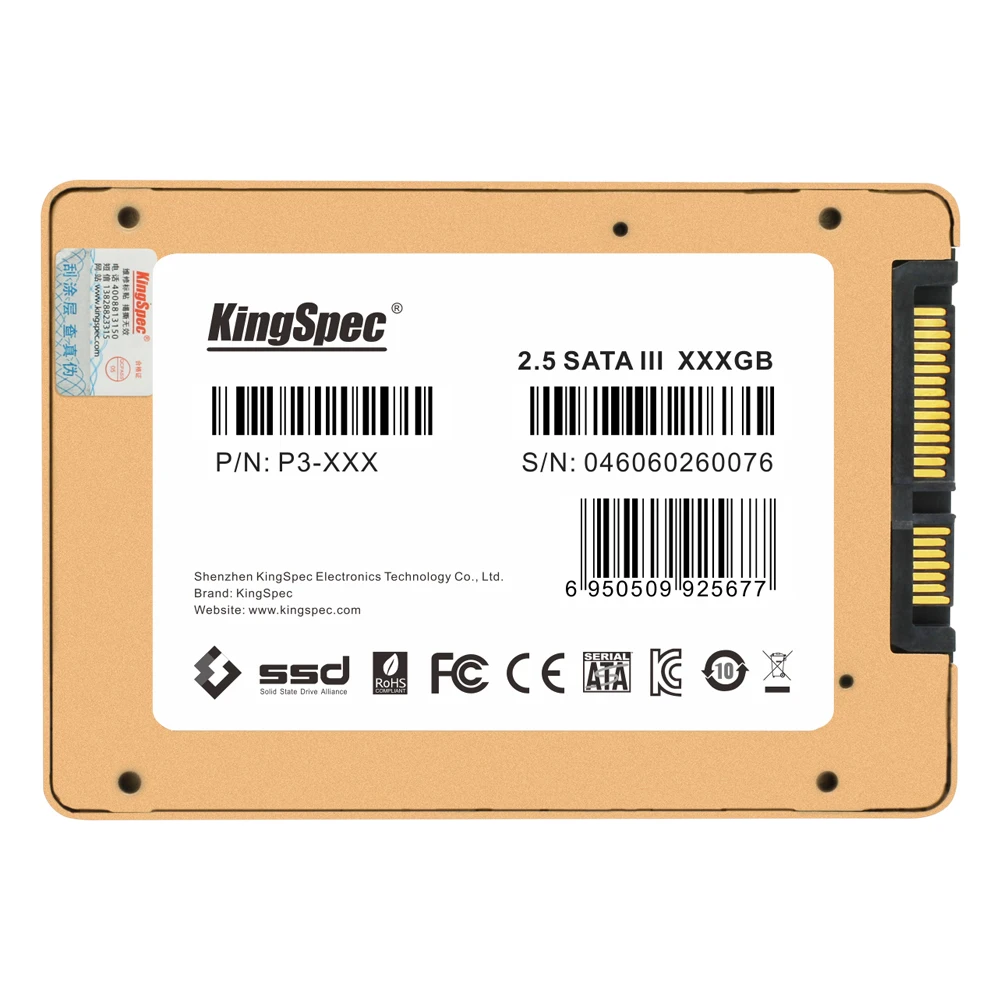 P3 512 KingSpec 7mm 2.5 SataIII 6GB/S SATA3 512GB SSD