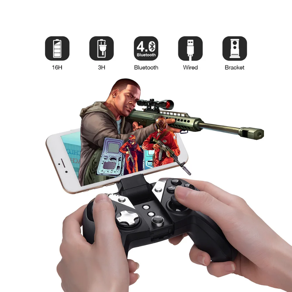  GameSir G4 Wireless Bluetooth Gamepad Controller for PS3 Android TV BOX Smartphone Tablet PC VR Gam