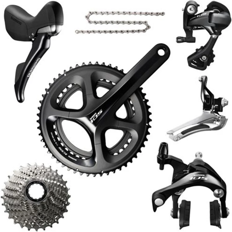 

Shimano 105 5800 Groupset 2X11S 22S Crankset 50/34 53/39 170mm /172.5mm for road bicycle