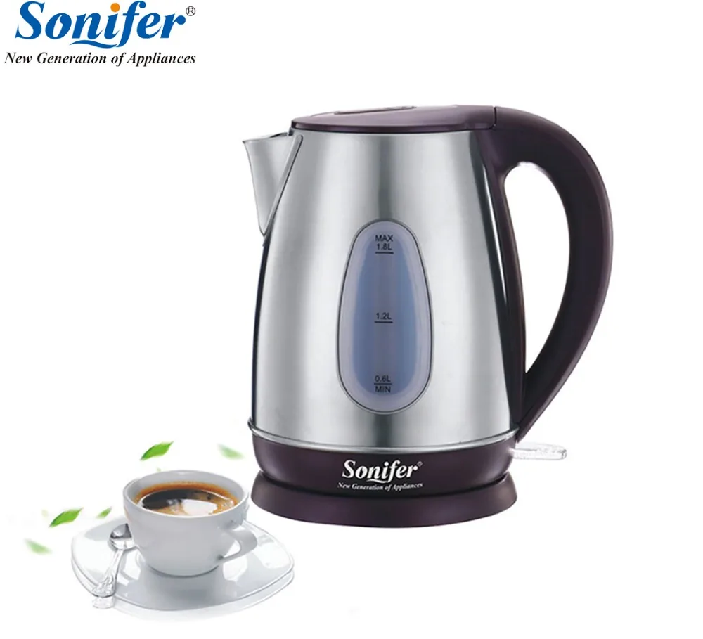 

1.8L Original Visual Electric Kettle 1850W Household Quick Heating Electric Boiling Pot Sonifer