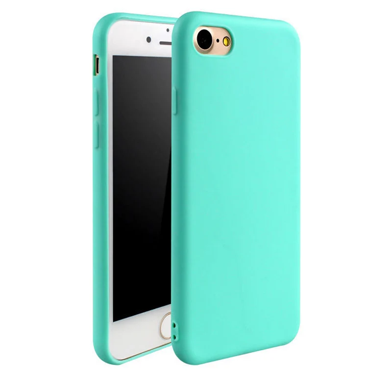 

Fashion Candy Color Back Cover Simple Solid Color UltraThin Soft TPU Cases For iPhone XS Max XR XS X 8 7 6 6s Plus 5 5s SE Case
