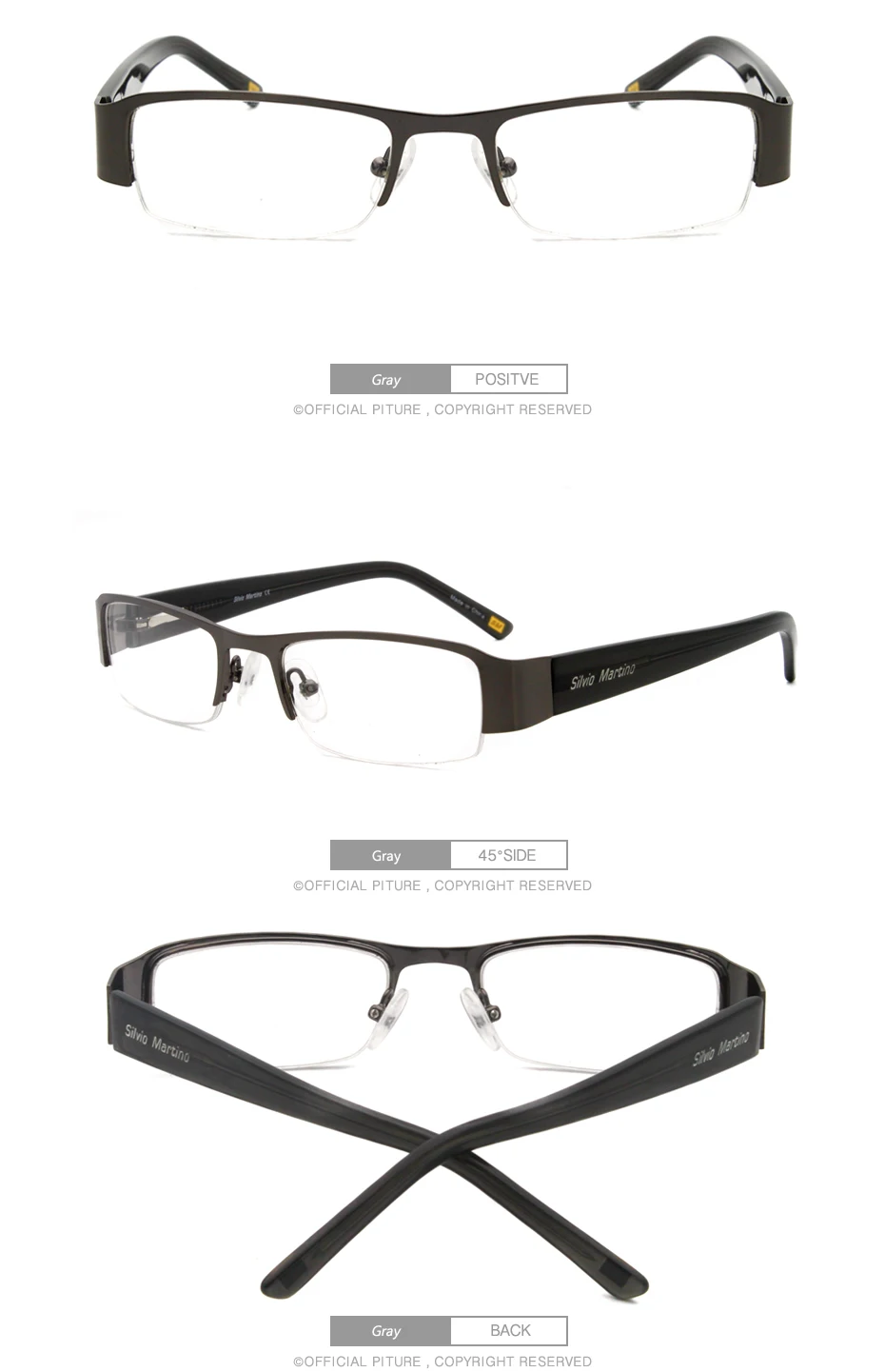 Винтажные дизайнерские маленькие очки Youngste для подростков Студенческая металлическая оправа полуобода Квадратные прозрачные солнцезащитные очки SM4020