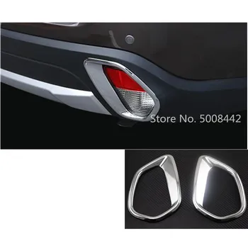 

For Mitsubishi Outlander 2016 2017 2018 2019 2020 Car Detector ABS Chrome Cover Trim Back Tail Rear Fog Light Lamp Frame 2pcs