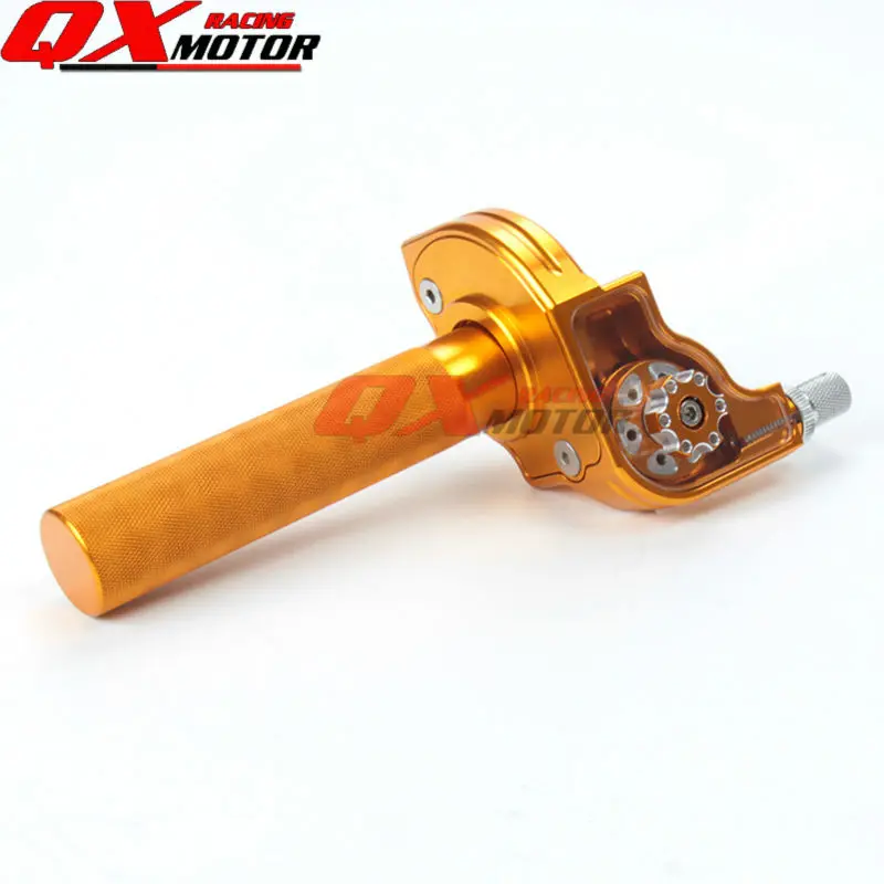 

CNC Adjusterable Aluminum Throttle Grips Settle twist gas throttle handle For Dirt Pit Bikes Kayo Bse Apollo 110-250cc Modified