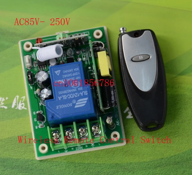 

RF wireless remote control Power switch system Receiver &Transmitter 315/433MHZ 85V-280V 110V etc wide range voltage