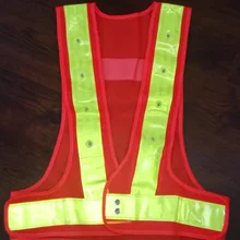 Дорожный санитарный Светодиодный отражатель жилет безопасности