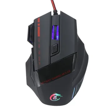 

3200 DPI 7D LED Optical Ergonomic USB Wired PRO Game Mouse For PC Laptop Gaming Computer#T3