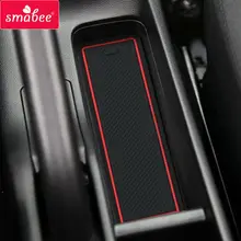 Smabee автомобиля ворота слот площадку для Honda Jazz fit4 2014-2017 нескользящей коврики Автомобильный интерьер coaster пыли подушки красный/синий/белый