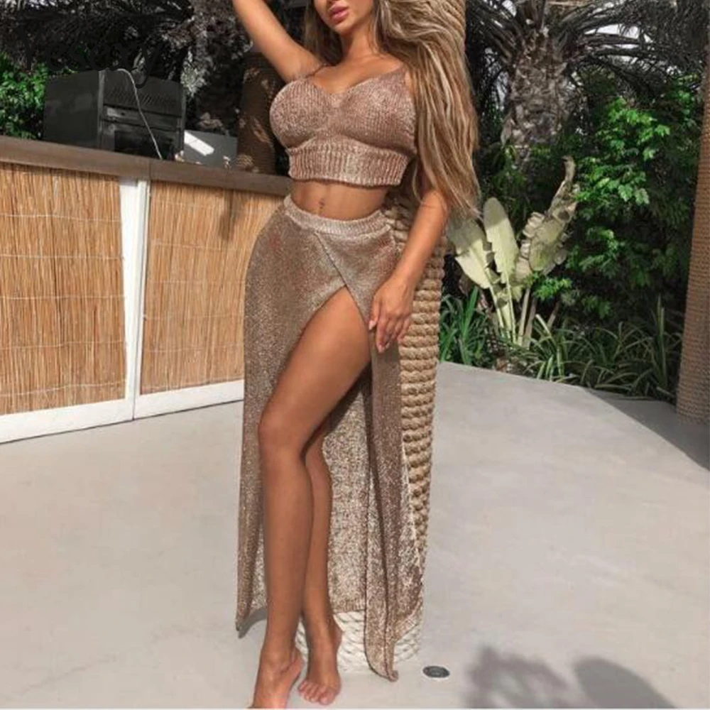 Yesexy 2019 Women Sexy Off Shoulder Two Pcs Set Rompers