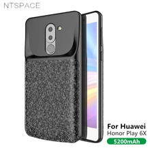 5200 мАч ультра тонкий чехол для зарядного устройства для huawei Honor Play 6X, внешний аккумулятор, чехол для зарядки, внешний аккумулятор, чехол для зарядного устройства телефона