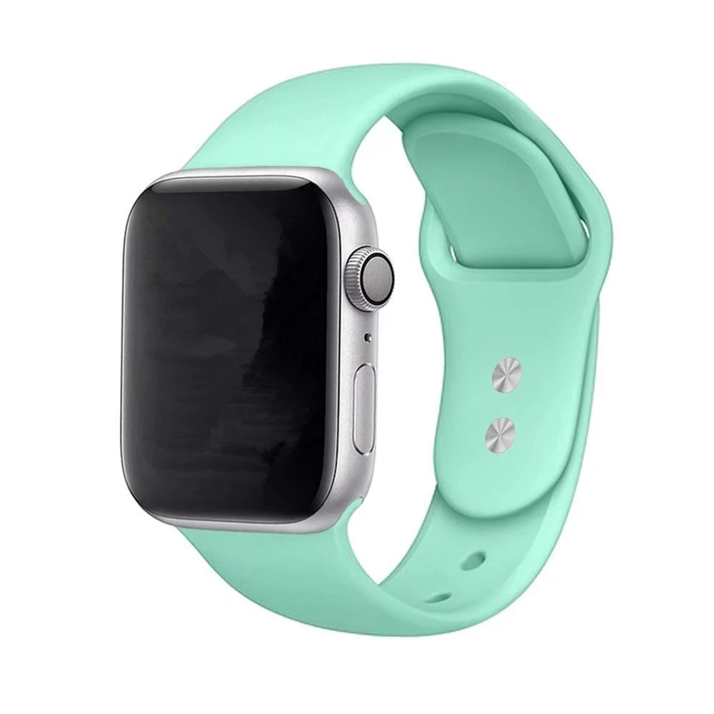 Band Für Apple Uhr Serie 3 2 1 38 MM 42 MM Weiche Silikon Atmungsaktive Ersatz Strap Sport Schleife für iwatch serie 4 40 MM 44