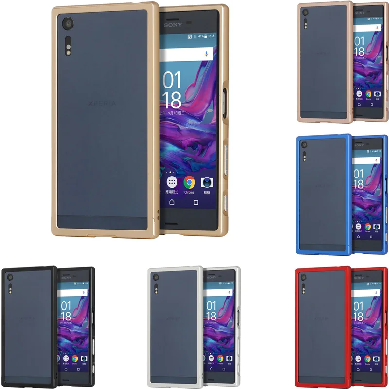 

For Sony X Z Push Pull Frame Case Metal Bumper Case Cover for Sony Xperia XZ F8332 5.2" Luxury Mobile Phone Shell Frame Covers