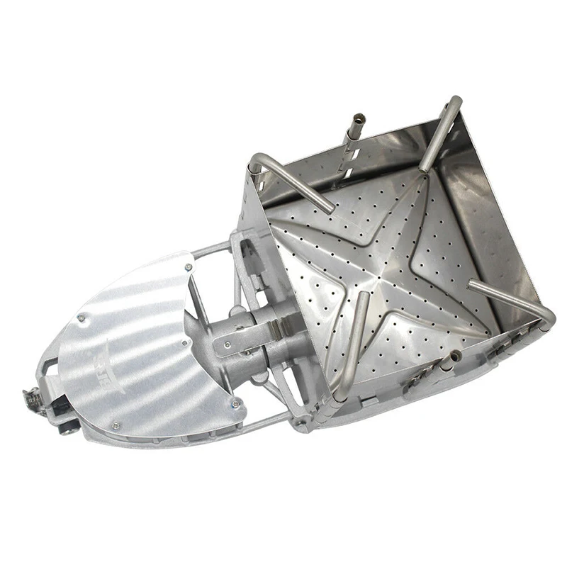 

Silver BRS-116 Portable Stove With USB Cable For Camping Picnic Wood-burning Stove Firewood Furnace Grill