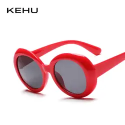 KEHU женские круглые солнцезащитные очки большие модные дизайнерские уличные глянцевые многоцветные опционные стильная оправа для очков
