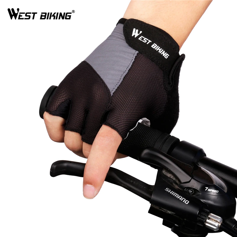 

WEST BIKING Cycling Gloves Half Finger Bicycle Glove Gel Pad Anti-slip Road MTB Bike luvas Guantes Ciclismo Bisiklet Bike Gloves