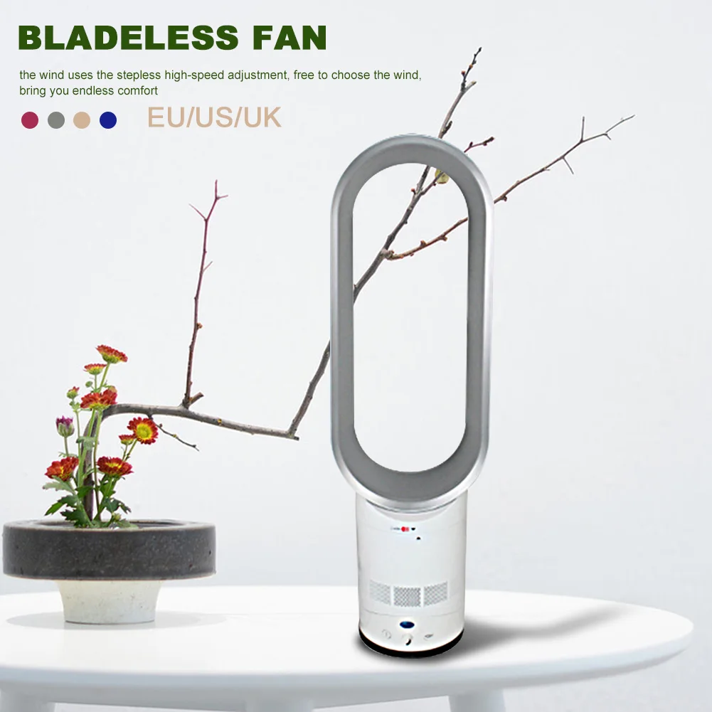 Вентилятор Bladeless Настольный для домашнего пользования бесшумный вентилятор напольный отрицательный ионный очищающий электрический вентилятор