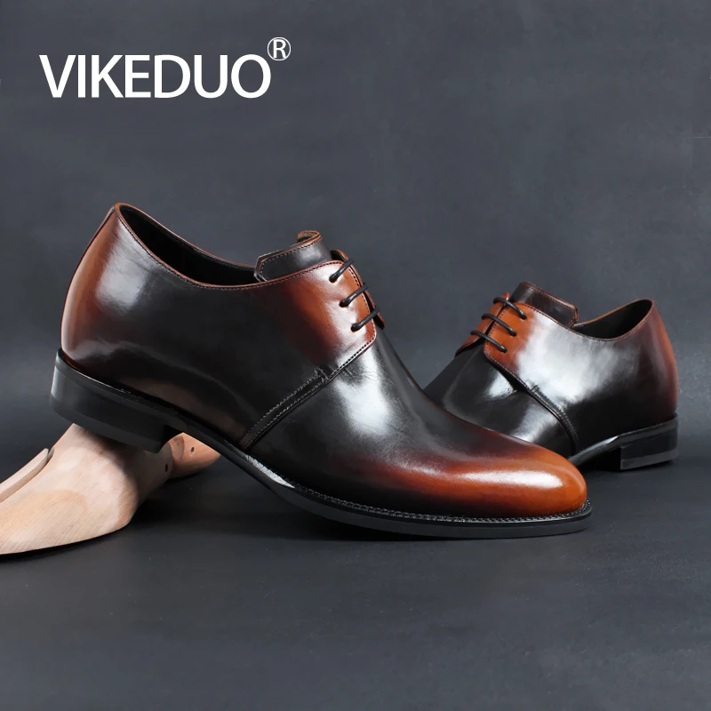 VIKEDUO роскошные классические брендовые модные итальянские мужские туфли для