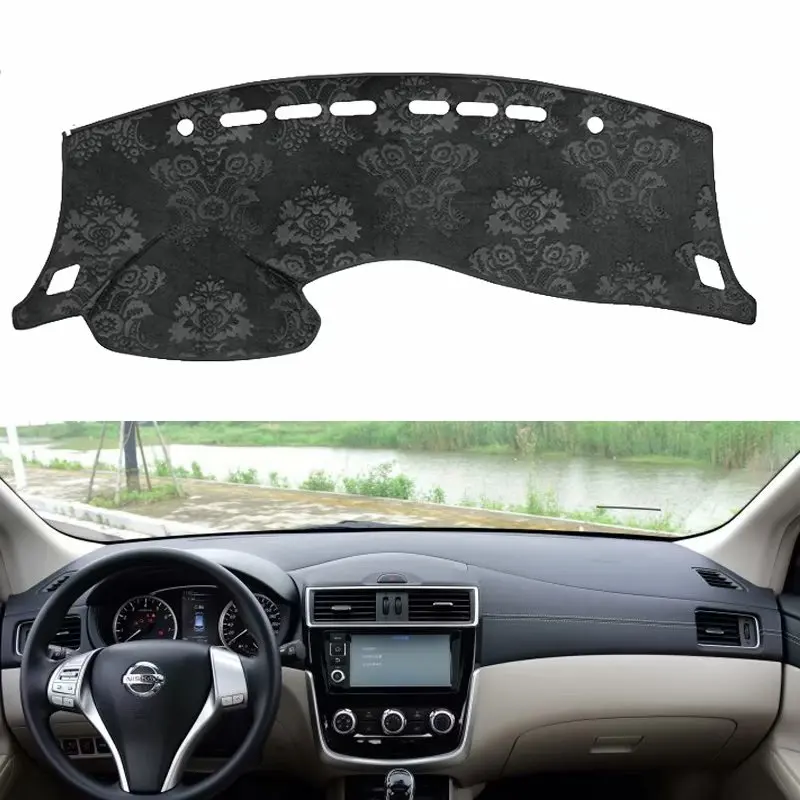For Nissan Tiida C12 C13 2013 2014 2015 2016 2017 2018 Flannel Dashmats Dashboard Covers Dash