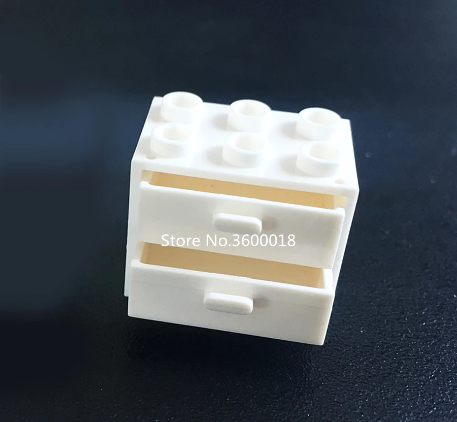 5 20 шт./лот Decool City MOC контейнер для кирпичей 2x3x2 шкафа 2x3 ящика совместим 4532 4536 DIY