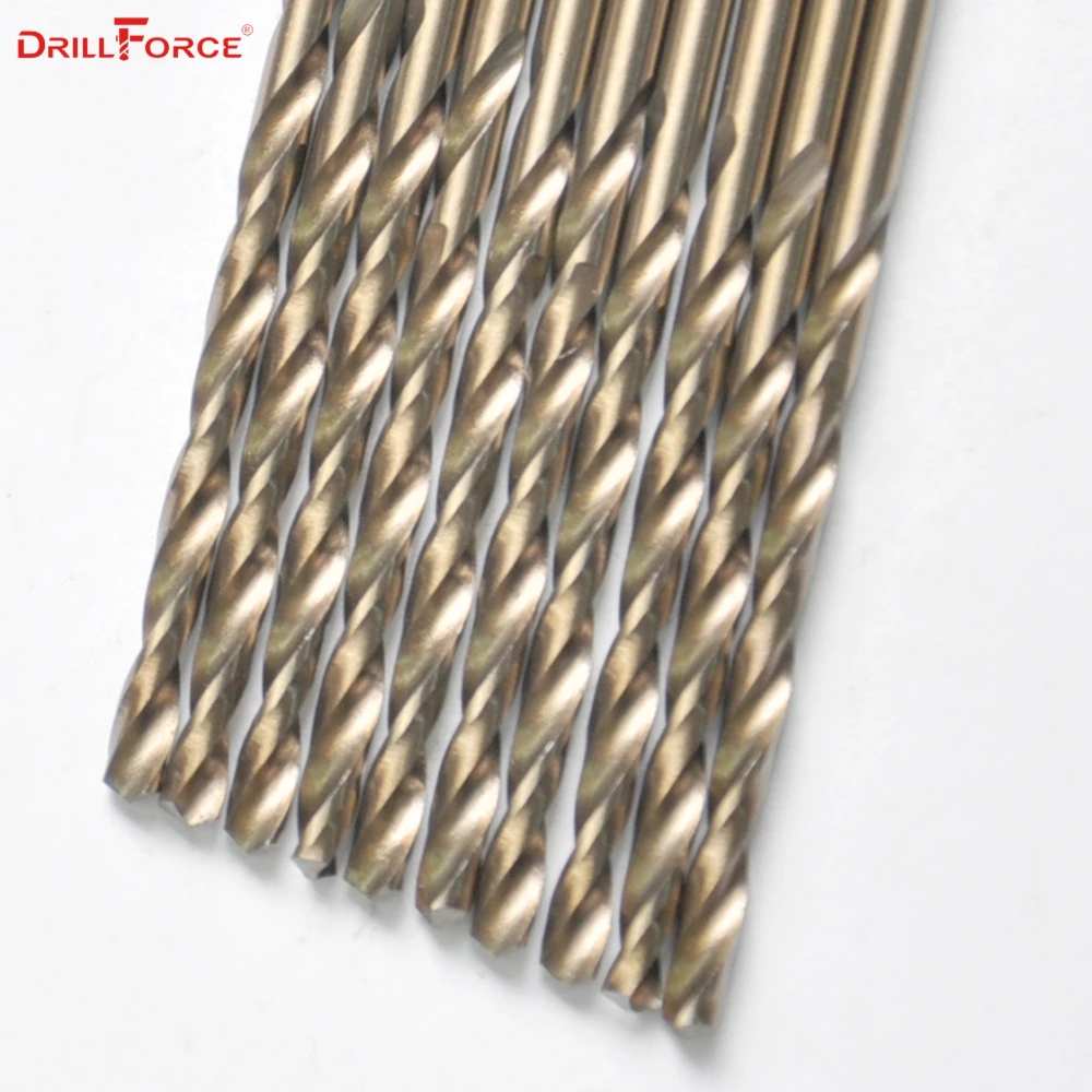 Drillforce инструменты 13 мм M35 набор кобальтовых сверл HSS CO для сверления на закаленной