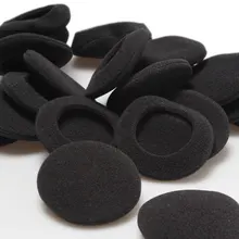 10 шт./лот, черный Диаметр, 5 см, пенопластовые амбушюры, амбушюры, чехлы, подушки, губчатые Чехлы, сменные амбушюры для наушников, MP3, MP4