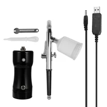 Портативный распылитель двойного действия, дозатор воздуха, компрессорная установка для художественной живописи, Крафт, торт, спрей, модель, Красивые наборы аэрографов