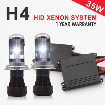 

35W bi xenon H4 bixenon HI/LO beam hid kit H4-3 high/low hid Kit 4300k 5000k 6000k 8000k 3000k 10000K 12000k for Car Headlights