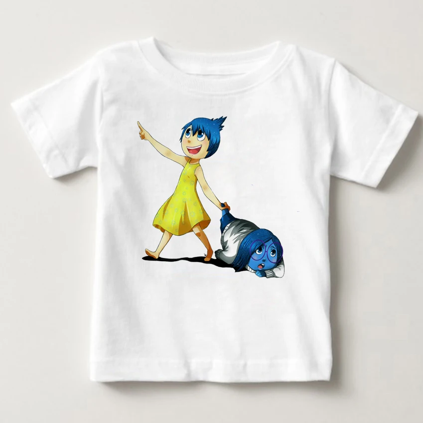 

Children cartoon Inside Out film t shirt Kids Summer Clothing T Shirt Lovely Baby Boy Girl T-Shirt Cartoon happy sadness tees