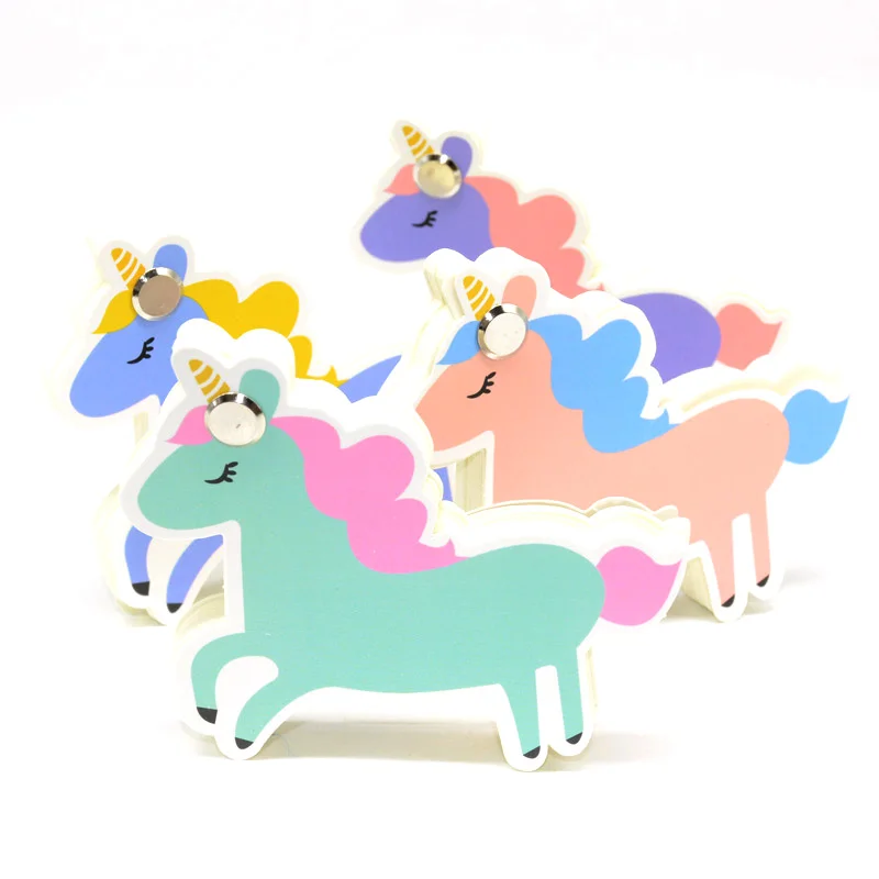 Kawaii канцелярские принадлежности Papeleria Липкие заметки милый Единорог блокнот для