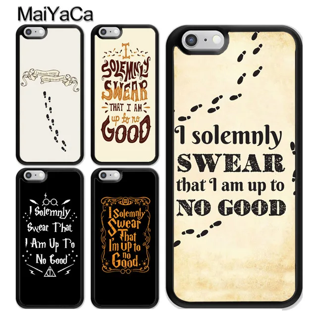 

MaiYaCa Harry Potter I Solemnly Swear for Samsung S4 S5 S6 S7 S8 S9 plus edge Note Black Soft Shell Phone Case Rubber Silicone