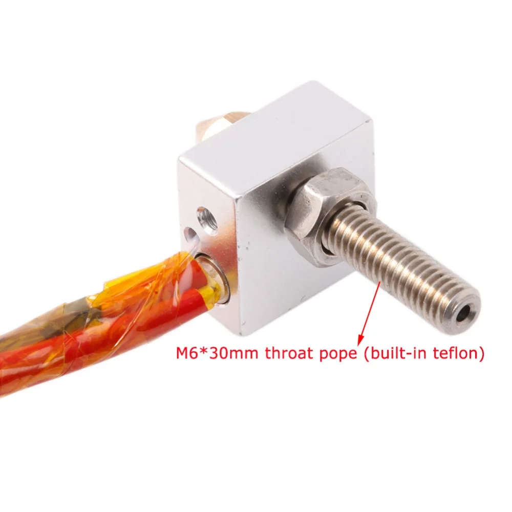 1 шт. 12В 75 мм 0 4 MK8 сопло экструдер нити HotEnd для Prusa i3 3D принтер новый|nozzle extruder|hotend for